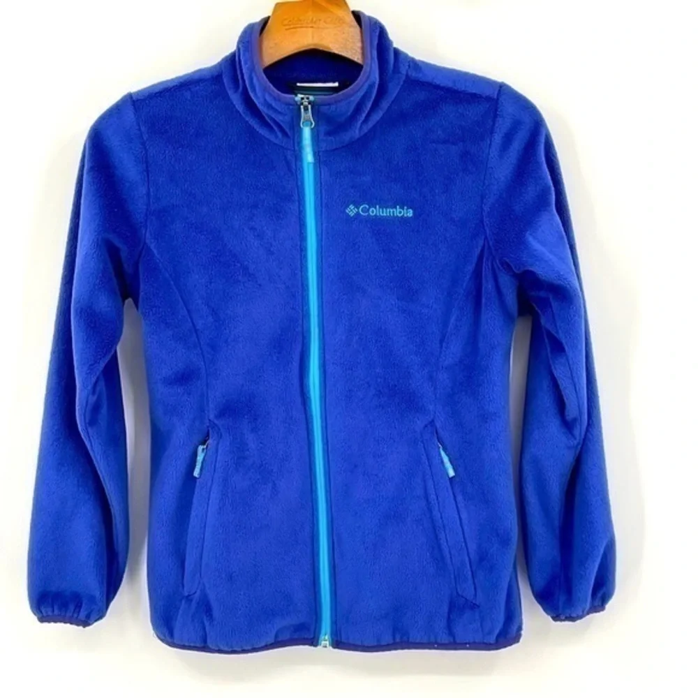 Columbia Kids Blue Fleece Jacket Size‎ Medium N9